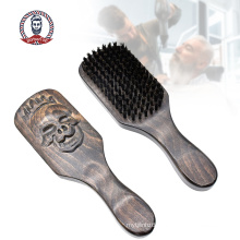 Wholesale Long Wooden Handle Black Wood Nylon Beard Brush for Men′s Shaving Brush